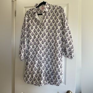 Victoria Dunn linen floral dress.